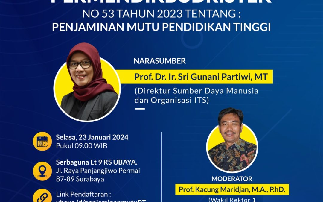Sosialisasi Permendikbudristek No 53 Tahun 2023