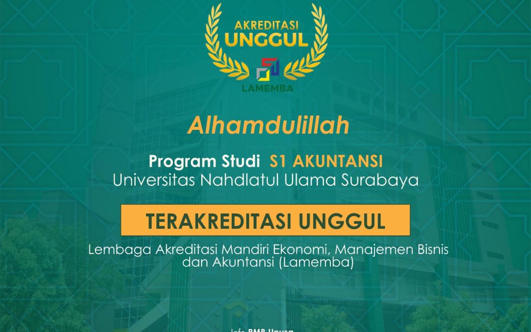 Selamat Prodi S1 Akuntansi Mendapat Predikat Unggul