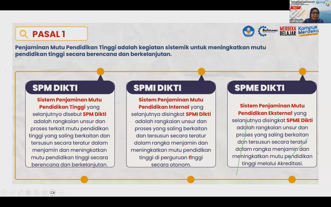 Pendampingan Pelaporan SPMI